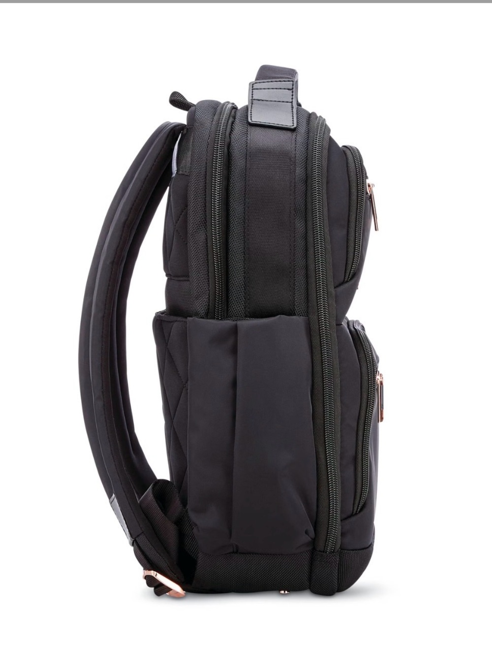 Samsonite Black Backpack with Rose Gold Hardware - Picture 4 of 8